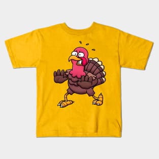Nervous Turkey Kids T-Shirt